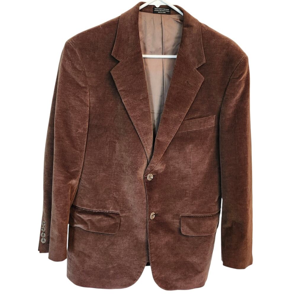 Evan-Picone Corduroy Brown Sport Coat Jacket Sz 36S Grandpacore